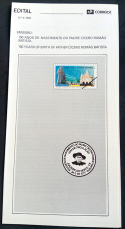 Edital 1994 06 Padre Cicero Romao Batista Religiao Sem Selo
