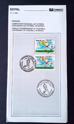 Edital 1994 10 Futebol Com Selo CBC RJ