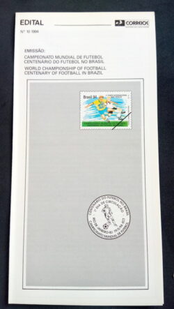 Edital 1994 10 Copa do Mundo de Futebol Esporte Sem Selo