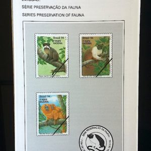 Edital 1994 11 Preservação da Fauna Macaco Sem Selo