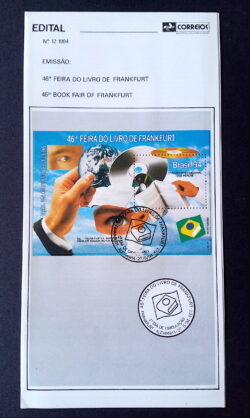 Edital 1994 12 Feira Livro Frankfurt Com Selo CBC Alemanha