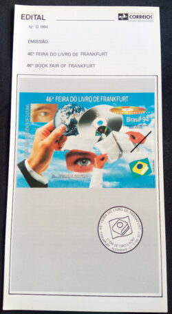 Edital 1994 12 Feira do Livro Frankfurt Sem Selo