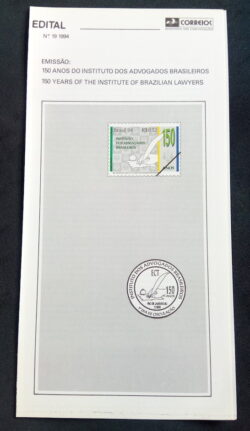 Edital 1994 19 Instituto dos Advogados Brasileiros Sem Selo