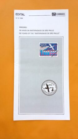 Edital 1994 21 Maternidade de Sao Paulo Sem Selo