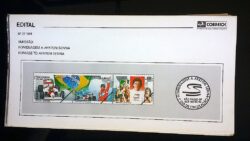Edital 1994 27 Ayrton Senna Fórmula 1 Carro Sem Selo