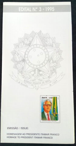 Edital 1995 03 Itamar Franco Política Presidente Sem Selo