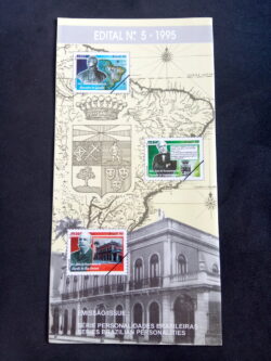 Edital 1995 05 Personalidades Brasileiras Mapa Barao do Rio Branco Sem Selo