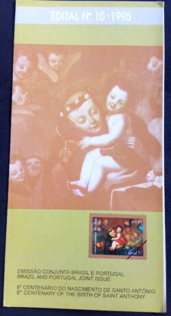 Edital 1995 10 Portugal Santo Antonio Arte Religiao Sem Selo