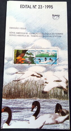 Edital 1995 23 Estação Taim Ave Sem Selo