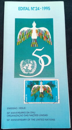 Edital 1995 24 Aniversário da ONU Sem Selo