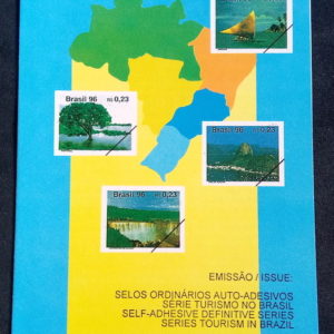 Edital 1996 01 Serie Turismo RJ Fortaleza Vela Cachoeira Sem Selo