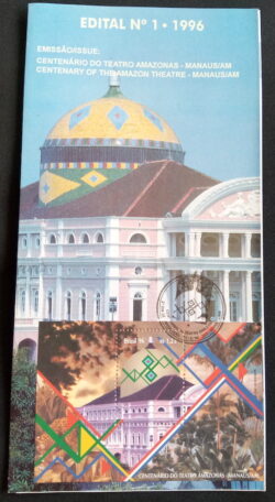 Edital 1996 01 Teatro Amazonas Manaus Arte Com Selo CBC AM