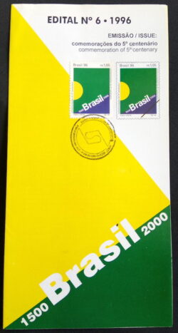 Edital 1996 06 5º Centenário Brasil Com Selo CBC BA Porto Seguro