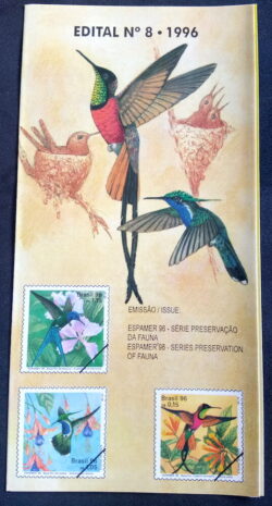 Edital 1996 08 Fauna Beija Flor Ave Fauna Passaro Sem Selo