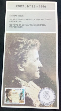 Edital 1996 15 Princesa Isabel Imperio Monarquia Sem Selo