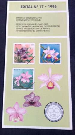 Edital 1996 17 Flora Orquideas Flor Sem Selo