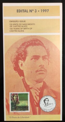 Edital 1997 03 Castro Alves Literatura Escritor Sem Selo