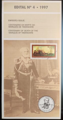 Edital 1997 04 Marques de Tamandaré Sem Selo