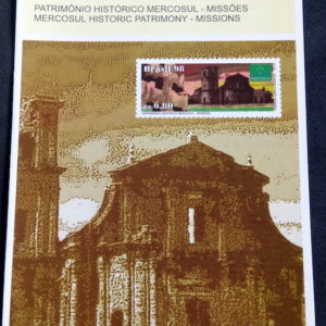 Edital 1998 20 Mercosul Missoes Mercosul Ruinas de Sao Miguel Sem Selo