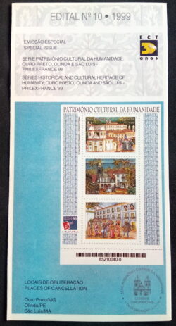 Edital 1999 10 Ouro Preto Olinda São Luis Sem Selo