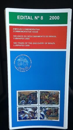 Edital 2000 08 Descobrimento do Brasil Arte Indio Sem Selo