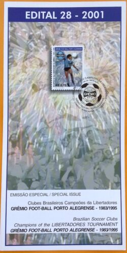 Edital 2001 28 Campeoes da Libertadores Gremio Futebol Sem Selo