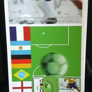 Edital 2002 09 Campeõs do Mundo de Futebol Alemanha Argentina França Sem Selo