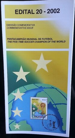 Edital 2002 20 Pentacampeao Mundial de Futebol Sem Selo