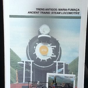 Edital 2002 26 Trens Antigos Maria Fumaça Trem Locomotiva Sem Selo
