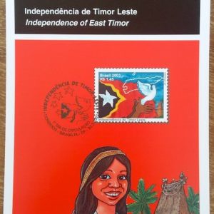 Edital 2003 04 Timor Leste Bandeira Sem Selo