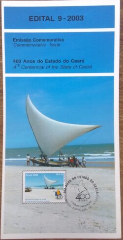 Edital 2003 09 Ceará Jangada Praia Sem Selo