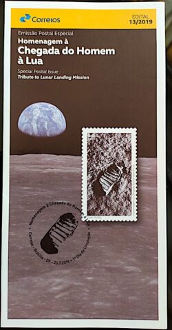 Edital 2019 13 Homenagem a Chegada do Homem a Lua Sem Selo