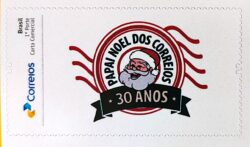 PB 131 Selo Personalizado Papai Noel dos Correios 30 Anos 2019