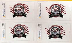 PB 131 Selo Personalizado Papai Noel dos Correios 30 Anos 2019 Quadra