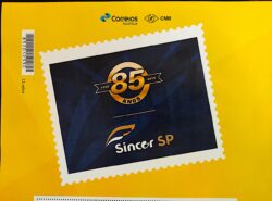 PB 138 Selo Personalizado 85 Anos do Sincor SP 2019 Vinheta