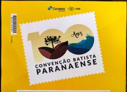 PB 142 Selo Personalizado 100 Anos Convenção Batista Paranaense 2019 Vinheta