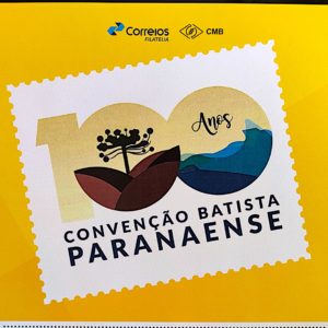PB 142 Selo Personalizado 100 Anos Convenção Batista Paranaense 2019 Vinheta