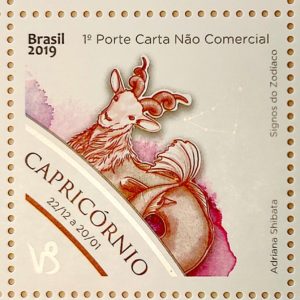C 3879 Selo Signos do Zodiaco Capricornio 2019