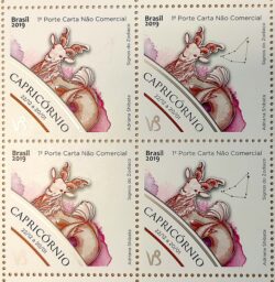 C 3879 Selo Signos do Zodiaco Capricornio 2019 Quadra