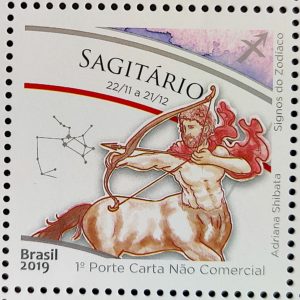 C 3874 Selo Signos do Zodiaco Sagitario 2019