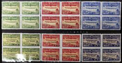 Série Réplica Selo Graf Zeppelin Com Variedade Em Quadra