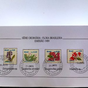 Cartela Série Flora Brasileira 1989