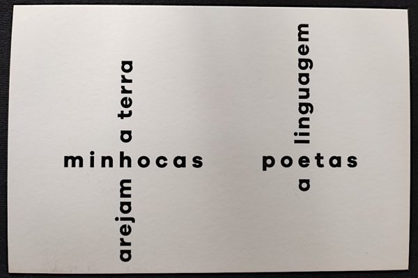 Cartão Postal 005 Poesia Concreta Eu Leitor