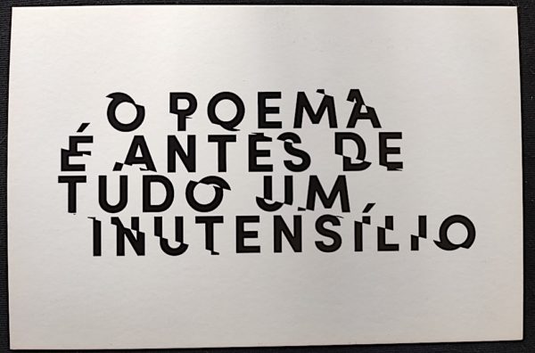 Cartão Postal 006 Poesia Concreta Eu Leitor