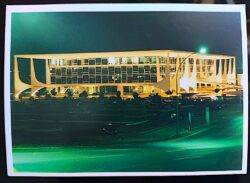 Cartão Postal 017 Brasília Palácio do Planalto à Noite