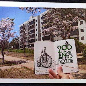 Cartao Postal 021 Coleicionar 2017 Brasilia 200 Anos da Bicicleta