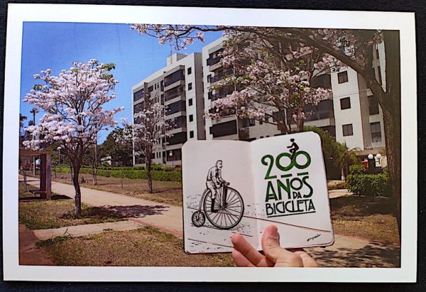 Cartão Postal 021 Coleicionar 2017 Brasília 200 Anos da Bicicleta 1