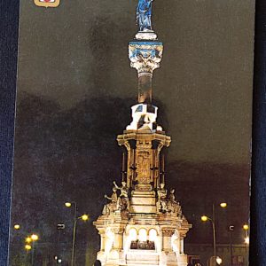 Cartão Postal 028 Espanha Pamplona Monumento a los Fuegos