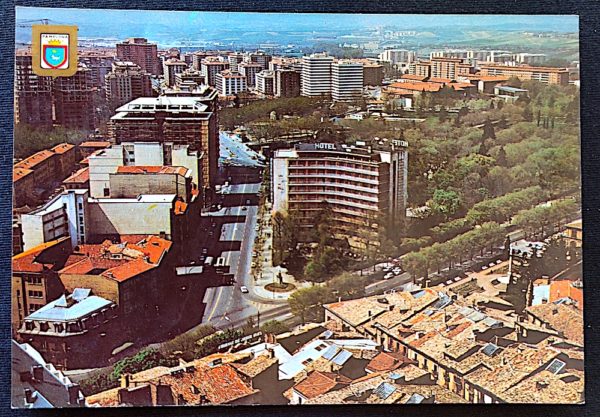 Cartão Postal 031 Espanha Pamplona Vista Aérea Navarra 1