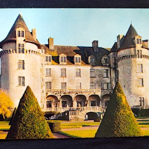 Cartão Postal 035 França Saint Prchaire Chateau de la Roche Courbon Castelo França